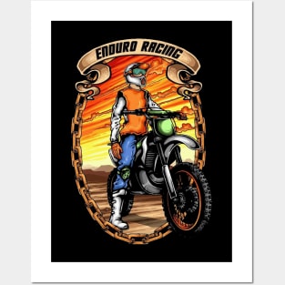 Dirtbike racing Posters and Art